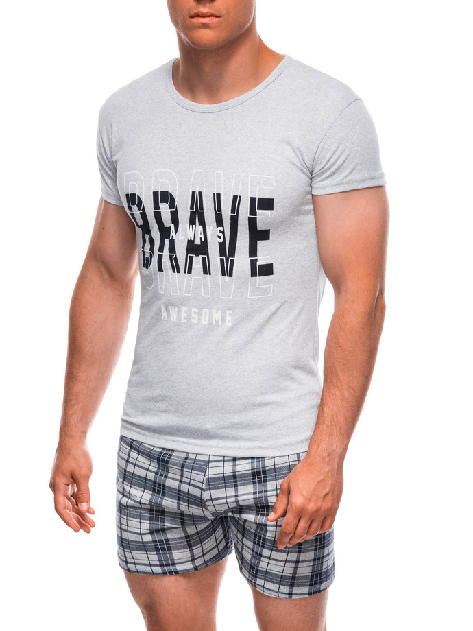 Men's pyjamas U487 - grey