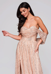 Evening dress LA-OM-DLR228 gold