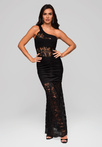 Evening dress LA-OM-DLR214 - black