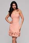 Evening dress LA-OM-DLR166 - burgundy
