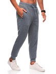 Men's BASIC uniform sweatpants joggers - grey melange V8 EM-PABS-0108