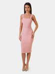 CHANTAL midi dress DLR135 - powder pink