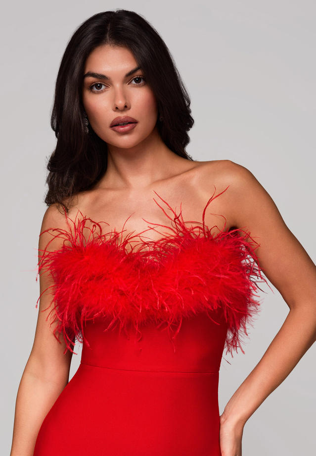 Evening dress LA-OM-DLR239 red