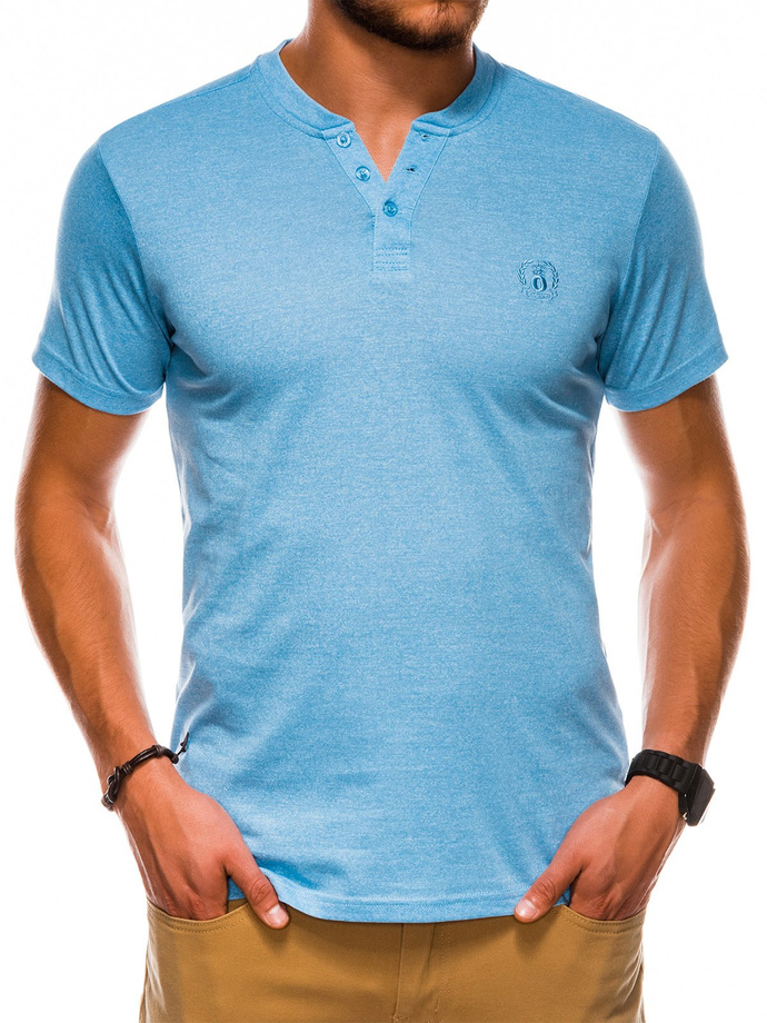 Men's plain t-shirt - light blue S1047