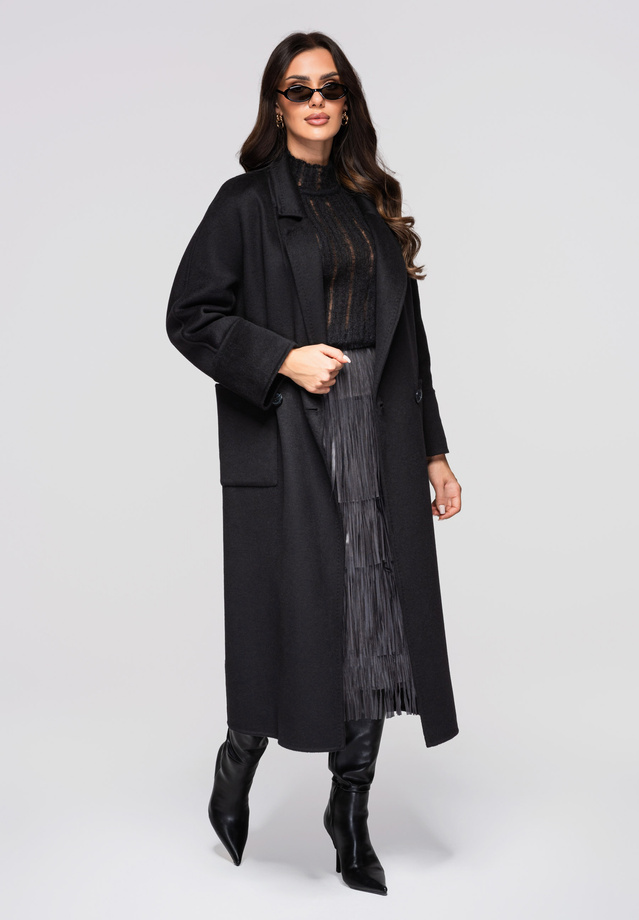 Women's coat LARICA OW-COLC-0110 v1 - black