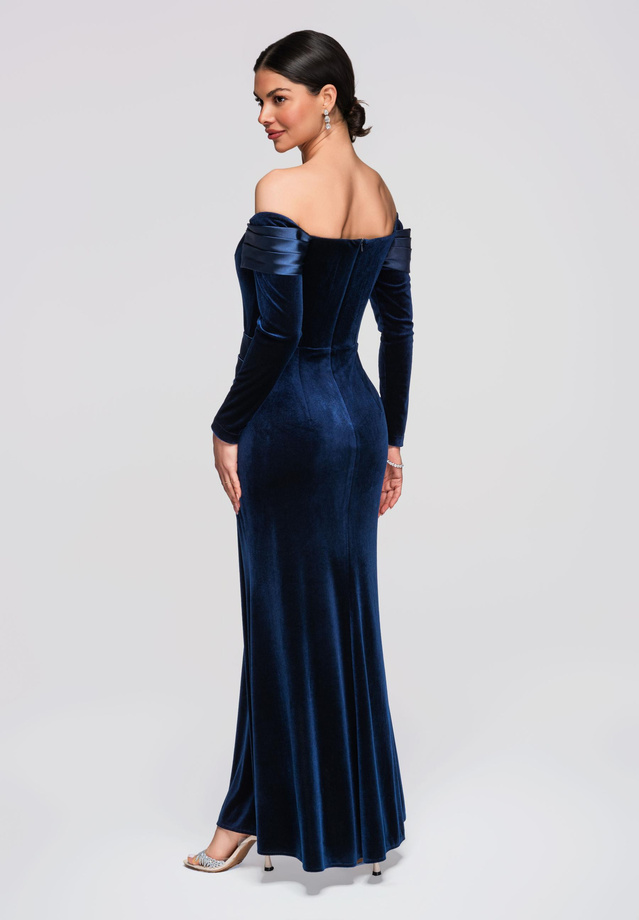 Evening dress LA-OM-DLR254 - navy