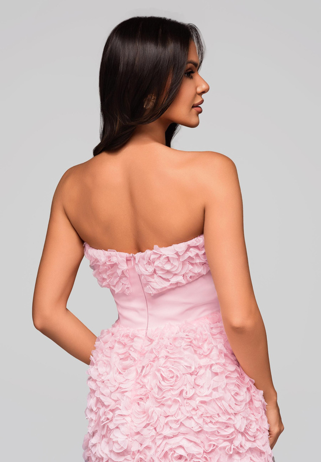 Evening dress LA-OM-DLR181 - pink