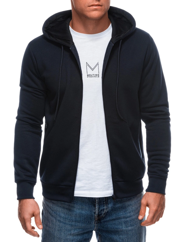 Men's zip-up sweatshirt B1688 - navy