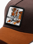 Men's cap H113 - brown