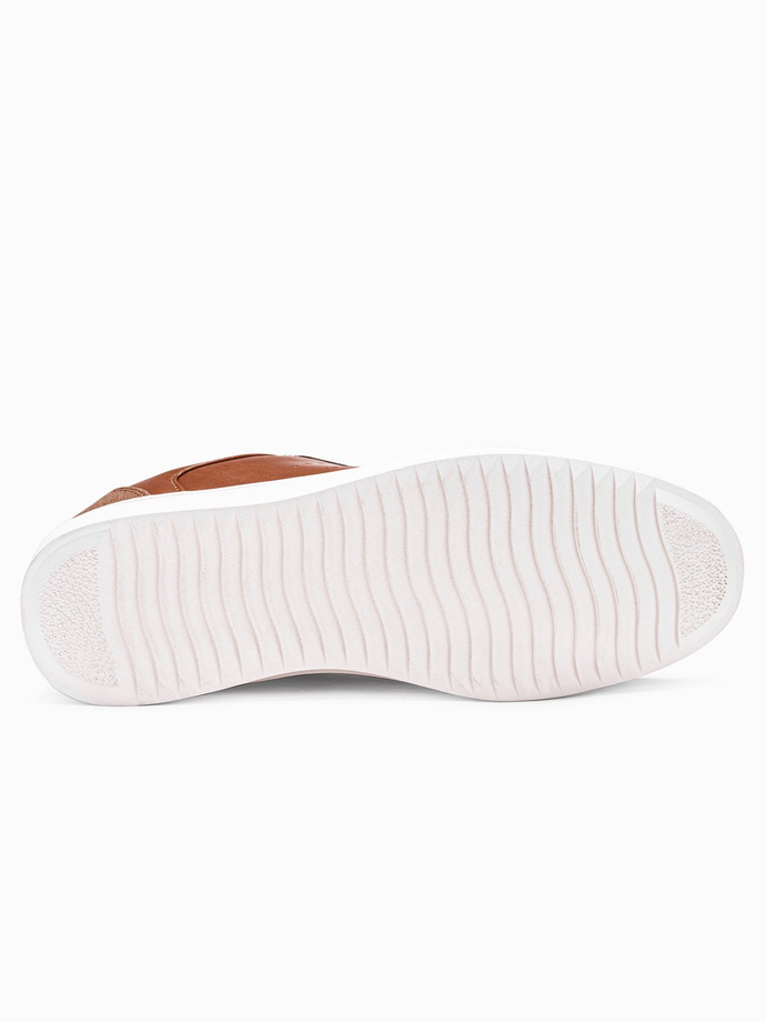 Men's high-top trainers - brown T373