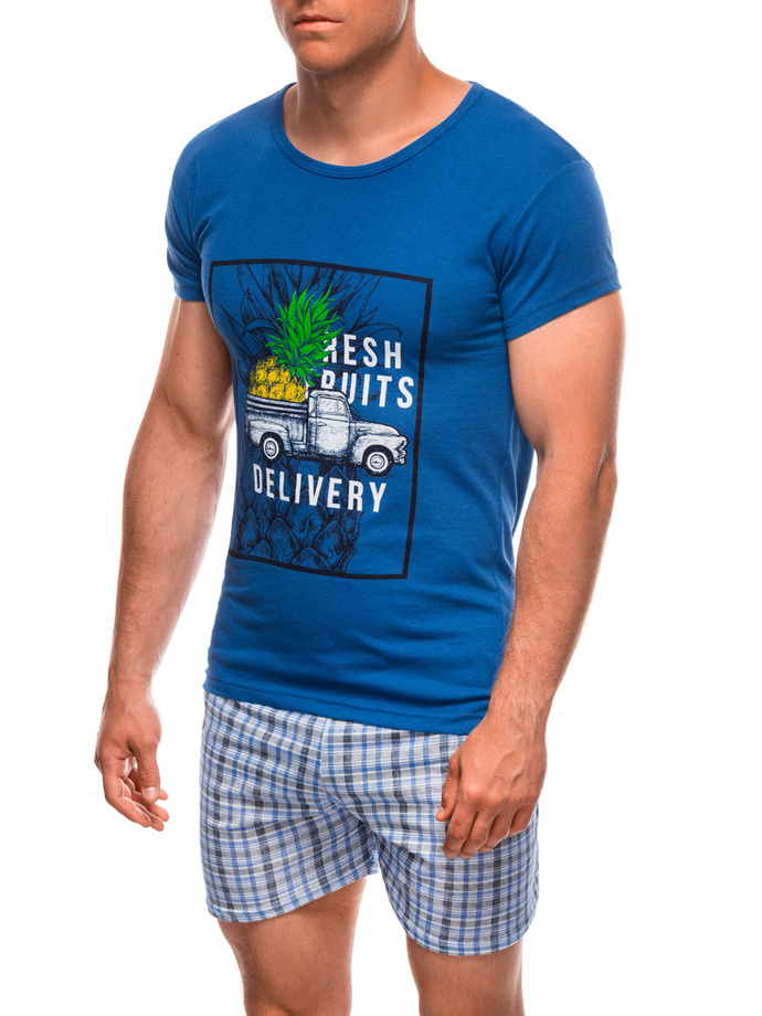 Men's pyjamas U489 - blue