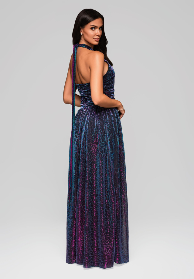 Evening dress LA-OM-DLR217 - multicolor