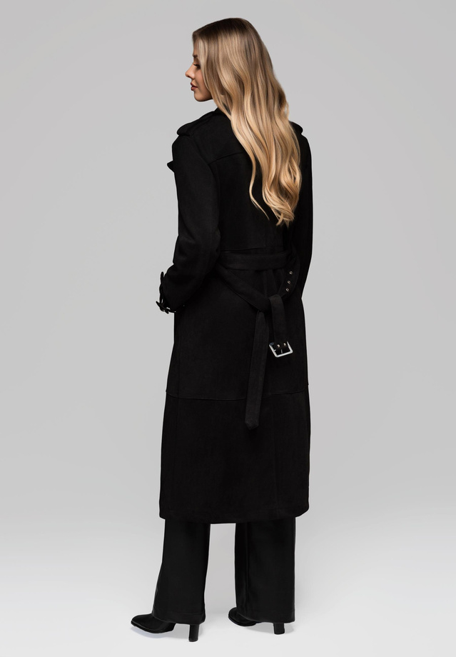 Women's trench coat LARICA OW-COLC-0107 v1 - black