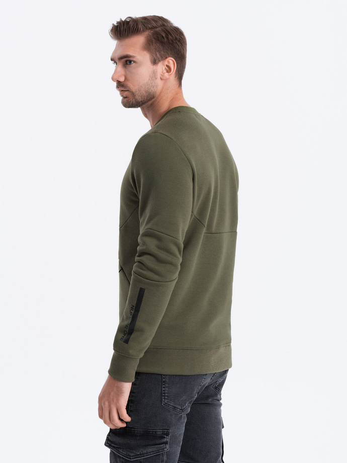 Men's sweatshirt - dark olive B1349