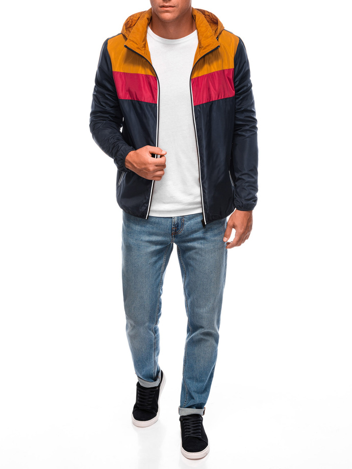 Men's transitional jacket C628 - mustard