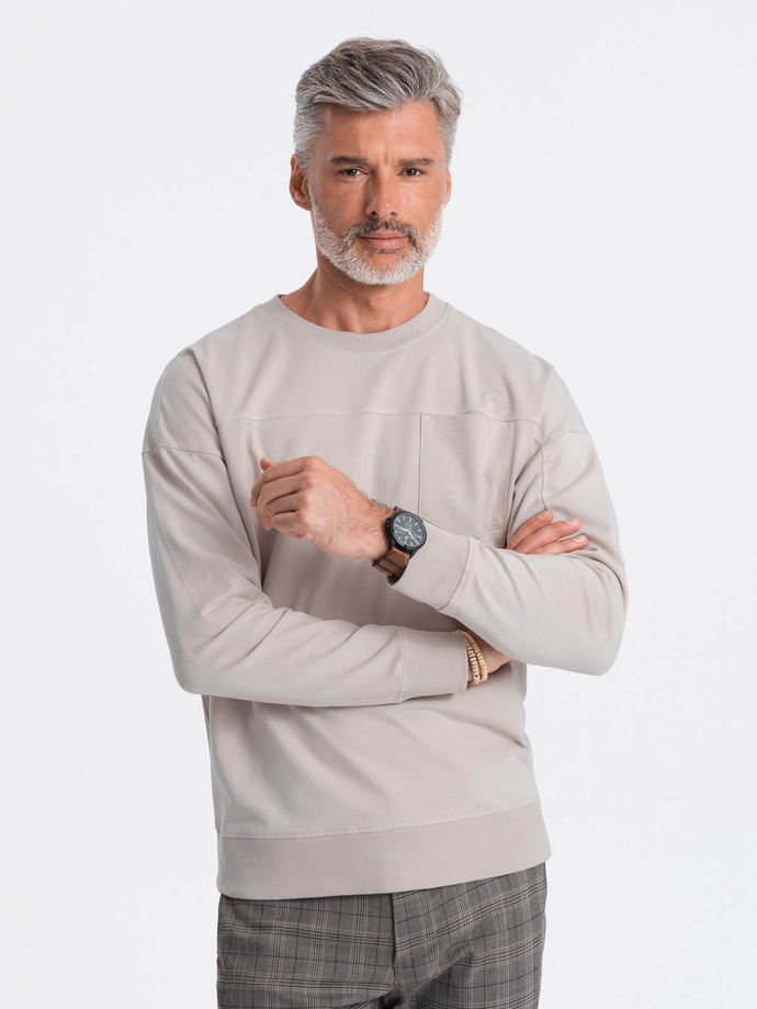 Men's sweatshirt - light grey B1277