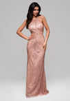 Evening dress LA-OM-DLR149 - pink