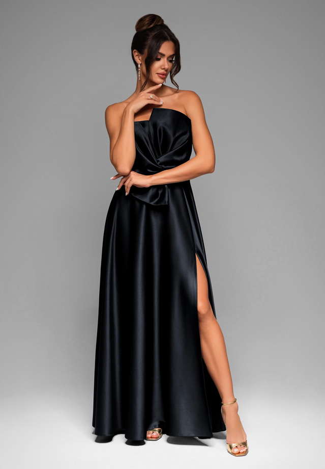 Evening dress LA-OM-DLR004 Regular Fit black