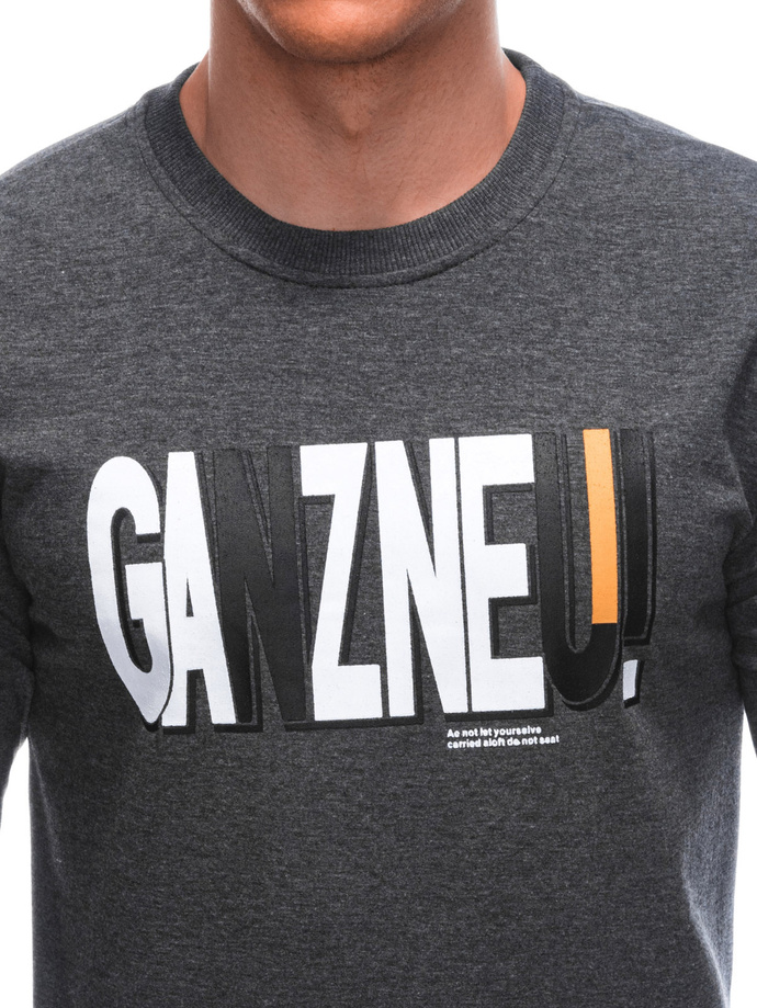 Bluza męska bez kaptura B1652 - grafitowa