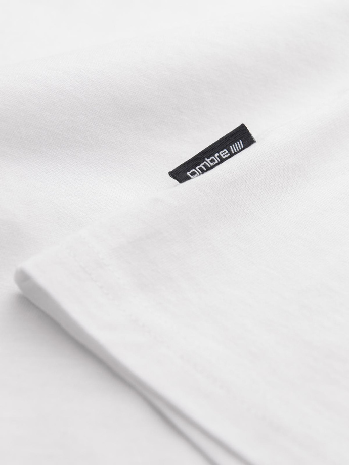 Men's BASIC cotton tank top - white V1 OM-TSBT-0192