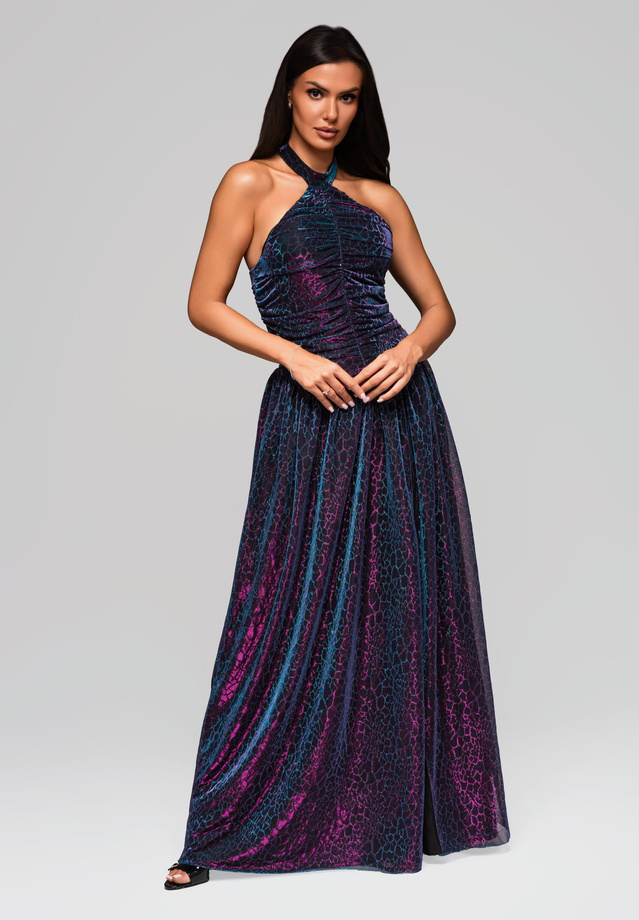Evening dress LA-OM-DLR217 - multicolor