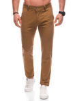 Spodnie męskie chino P1461 - camel