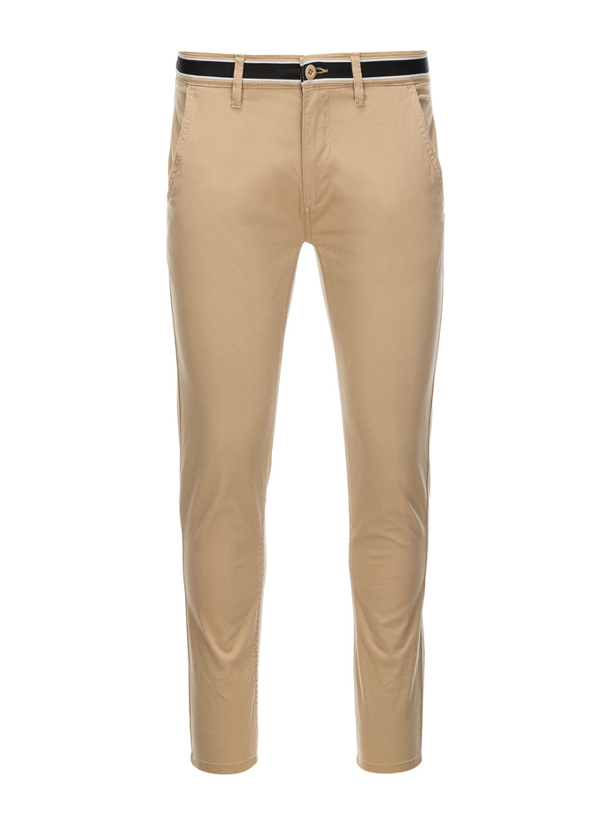 Men's pants chinos - beige P156