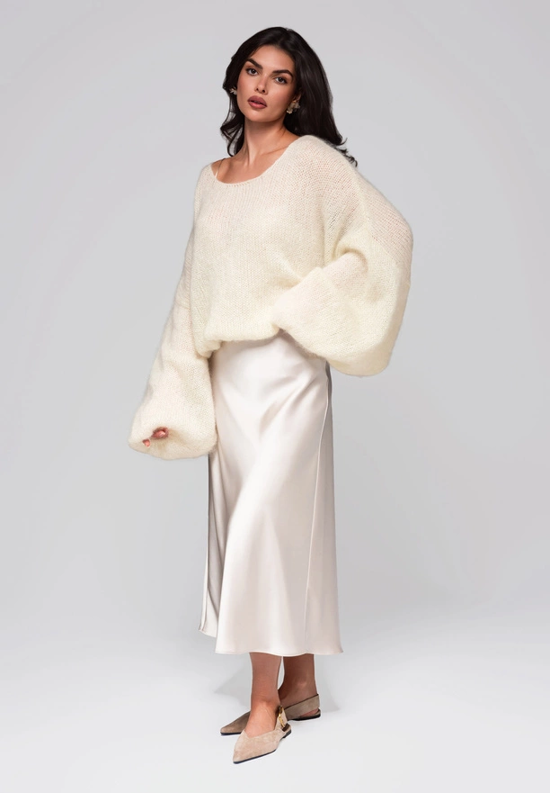 Women's cardigan LW-SWCD-0113 - ecru