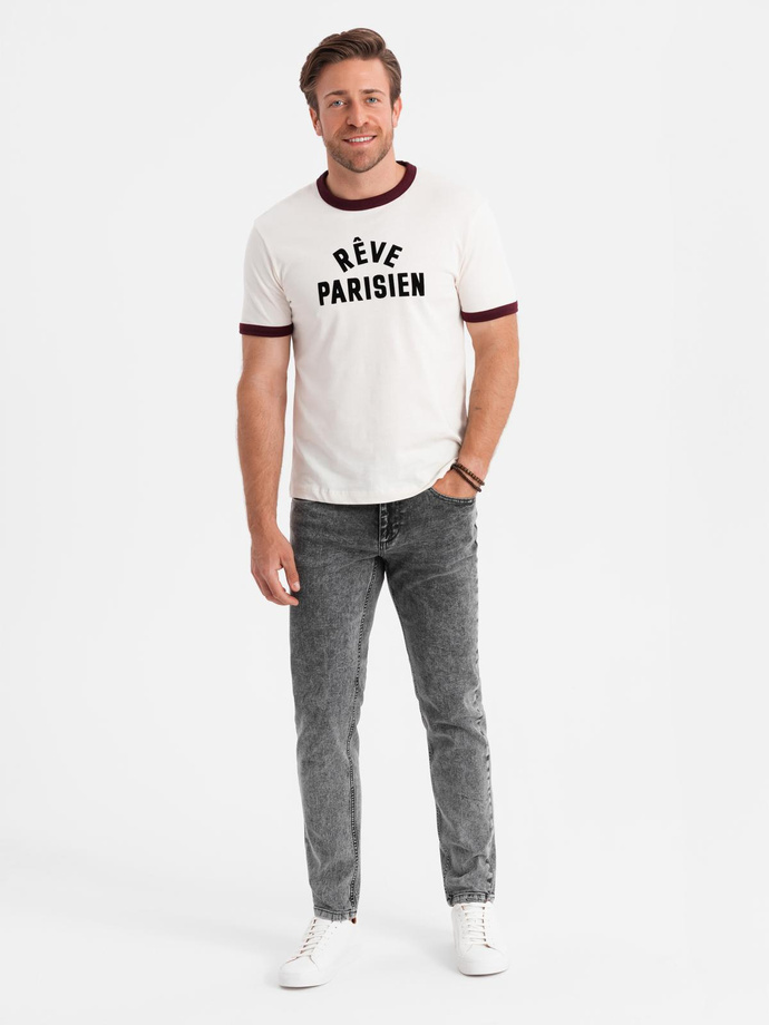 Men's classic washed REGULAR FIT jeans - gray V4 OM-PADP-0217