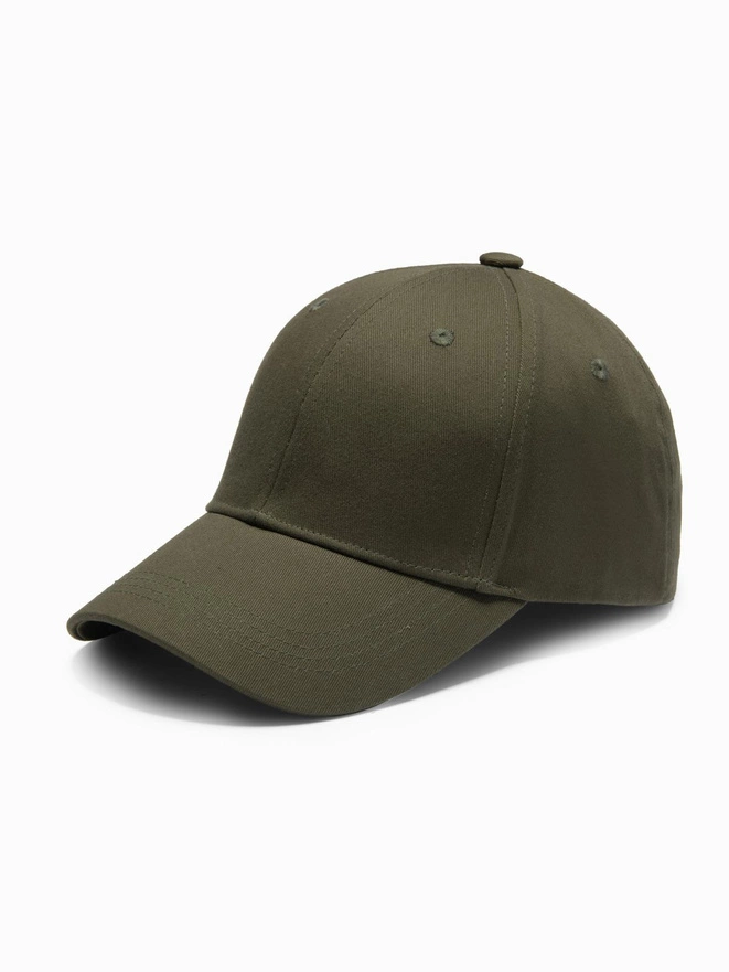 Men's one-color baseball cap - khaki V5 OM-ACCS-0105