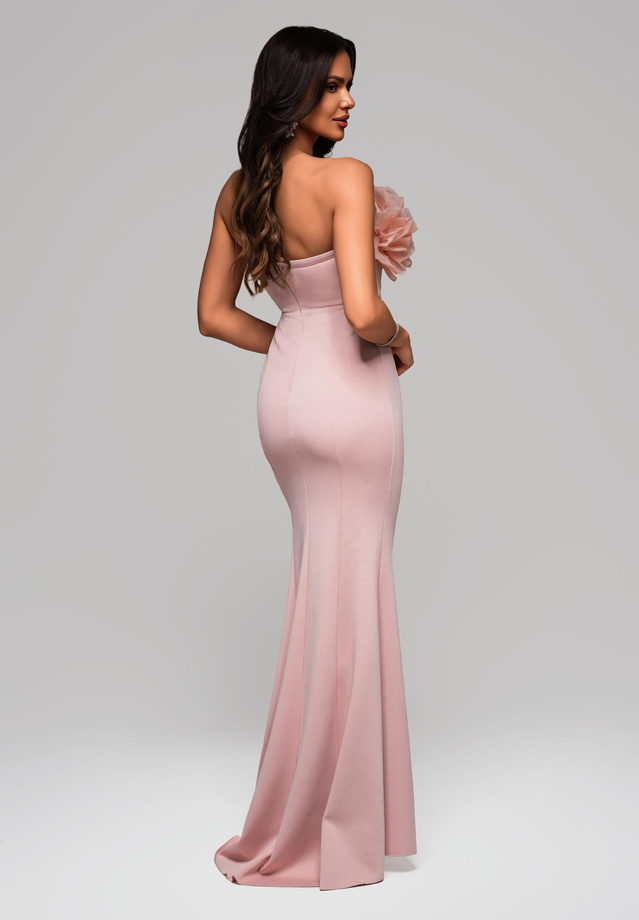 Evening dress LA-OM-DLR119 Regular Fit pink