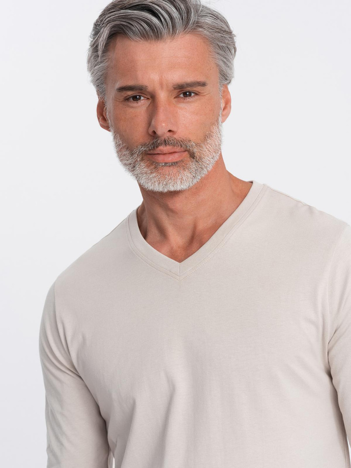 Zestaw longsleeve męski V-NECK - mix 2-pak V5 Z41