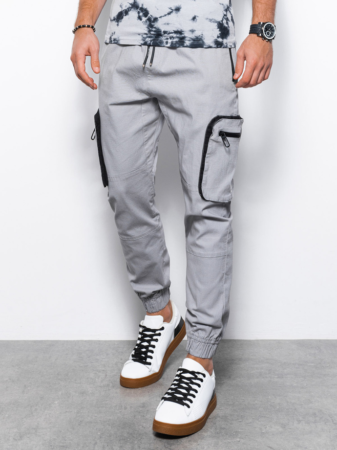 Men's pants joggers - grey P960