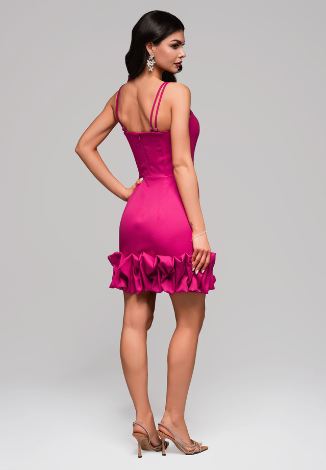 Evening dress LA-OM-DLR123 - fuchsia