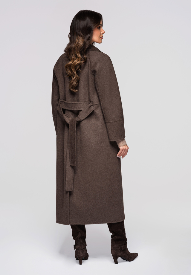 Płaszcz damski LARICA OW-COLC-0109 v3 - coffee