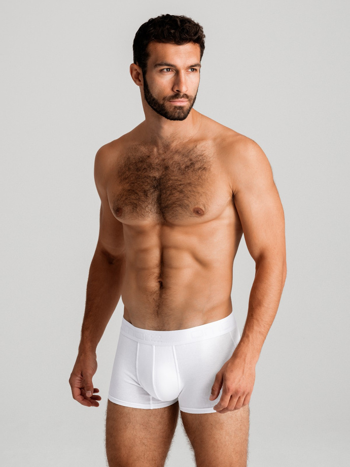 Men's cotton boxer shorts with logo - 3-pack mix V2 OM-UNBO-0105