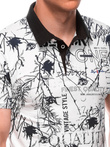 Printed Men's Polo Shirt S1994 - white