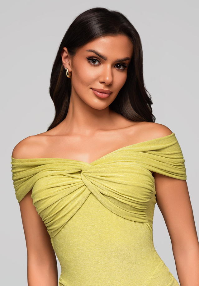 Evening dress LA-OM-DLR182 - green