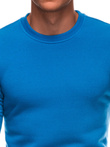 BASIC men's uniform round neck sweatshirt - blue V1 EM-SSBN-0100
