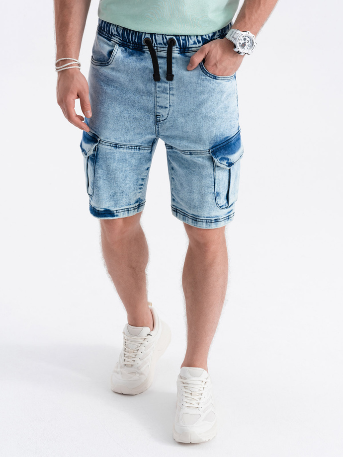 Men's denim shorts - light jeans W362