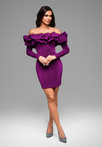 Evening dress LA-OM-DLR048 fuchsia