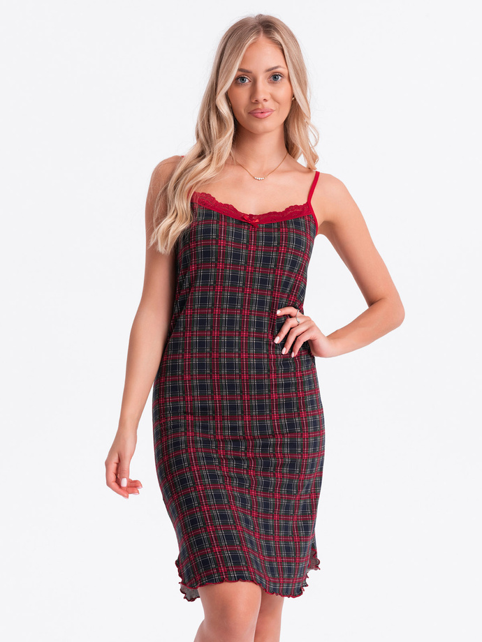 Women's pyjamas nightgown ULR372 - red