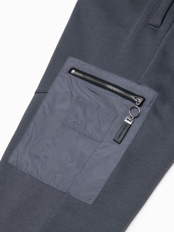 Men's sweatpants - dark grey P917