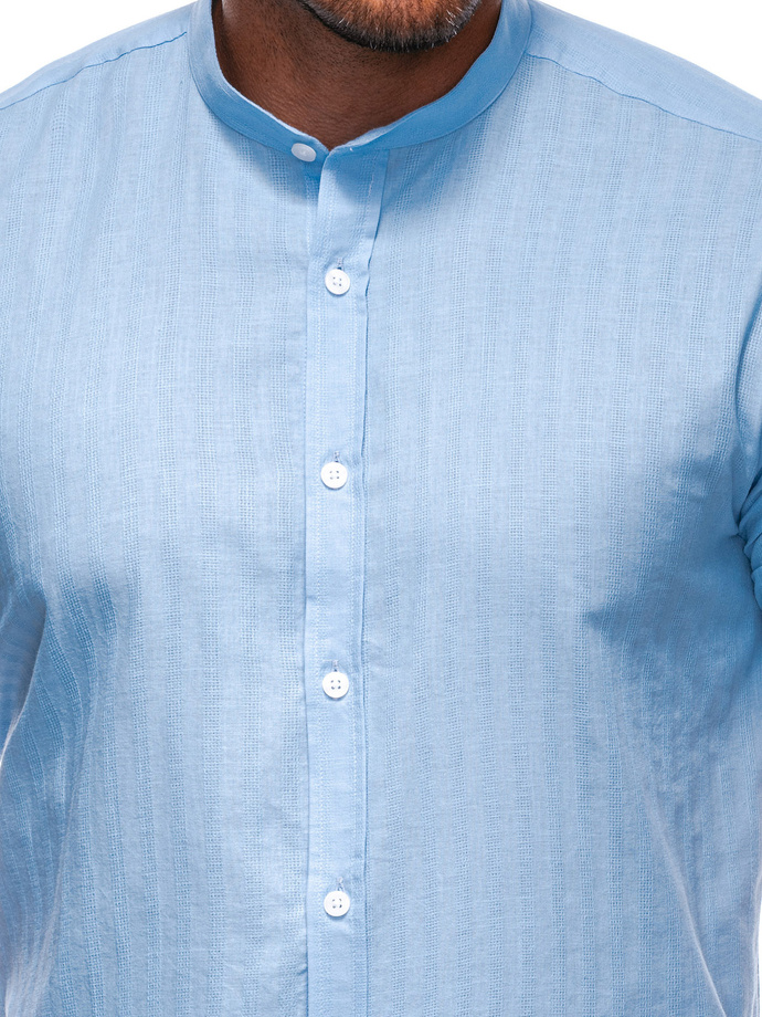 Men's short sleeve shirt K690 - blue