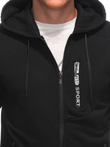 Men's zip-up sweatshirt B1597 - black