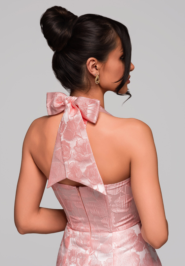 Sukienka wieczorowa LA-OM-DLR125 różowy