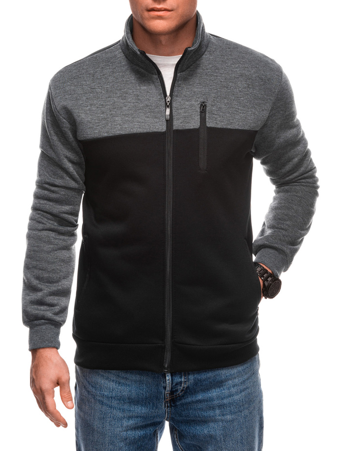 Men's hoodless sweatshirt B1705 - black