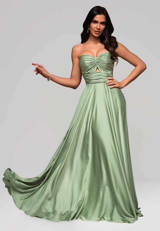 Evening dress LA-OM-DLR159 - light green