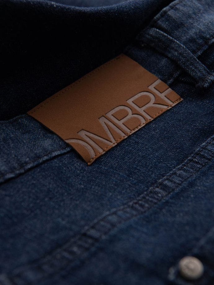 Men's classic denim REGULAR FIT pants - indigo V1 OM-PADP-0152