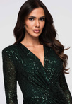 Evening dress LA-OM-DLR271 - bottle green